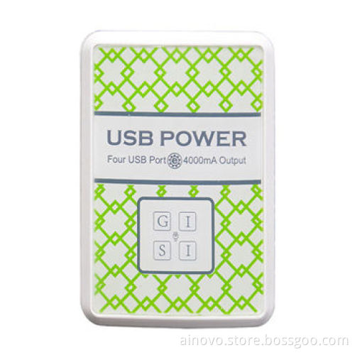 Universal EU travel adapter, 4 USB port, 5V DC/10A, for iPhone, Samsung and iPad